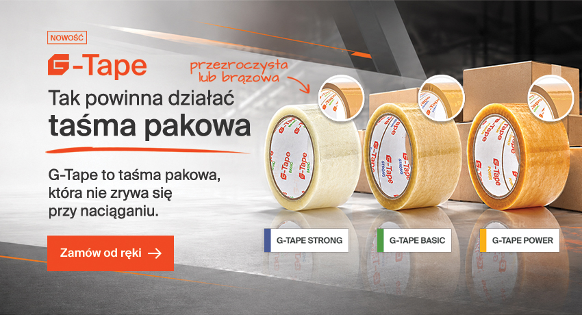 G-Tape - taśma pakowa, które się nie zrywa