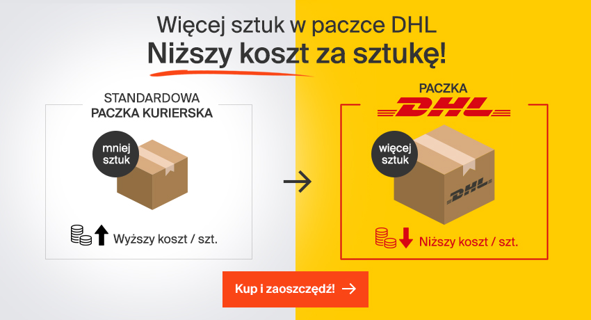 DHL Paczka - taniej duzy baner