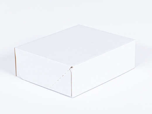 Karton fasonowy 250x200x80mm 3W E 350g/m2 Biały Zestaw palet 13000 szt.