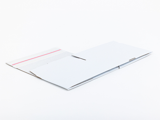 Karton fasonowy z paskiem klejowym i tasiemką zrywającą 300x250x150mm 3W B 440g/m2 Biały-Biały Zestaw palet 2880 szt.