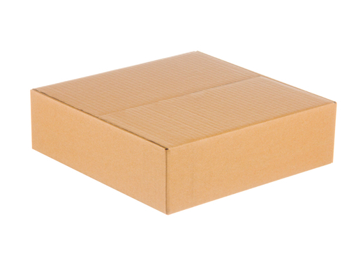 Karton klapowy 350x350x80mm 3W B 380g/m2 Szary Zestaw palet 5100 szt.