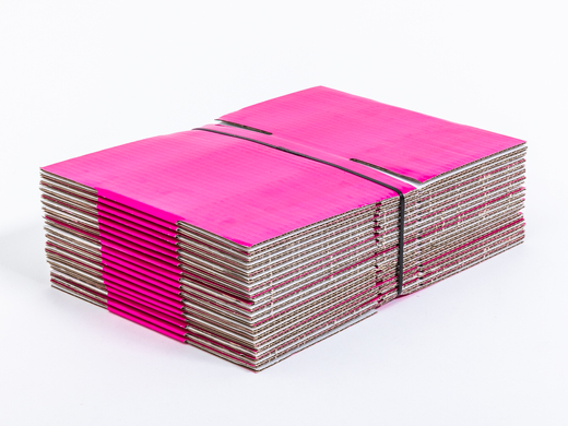 Różowy karton klapowy 200x150x100mm 3W B 405g/m2 Paleta 3400 szt.