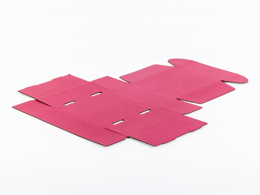 Malinowo-różowy karton fasonowy 200x200x80mm 3W B 390g/m2 Komplet 10 szt.
