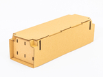 Karton łubianka kobiałka tekturowa na owoce 345x125x100mm wew. 3W B 380g/m2 Szary Paleta 2000 szt.