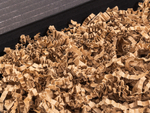 Wypełniacz do paczek BASIC papierowy ekologiczny ozdobny wiórki Naturalny / Brązowy - Karton 1kg Paczka 17 kartonów