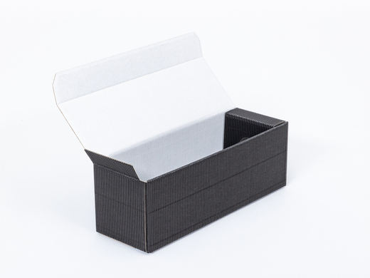 Czarny karton ozdobny na 1 butelkę wina 323x105x110mm 4W FE 450g/m² Komplet 10 szt.