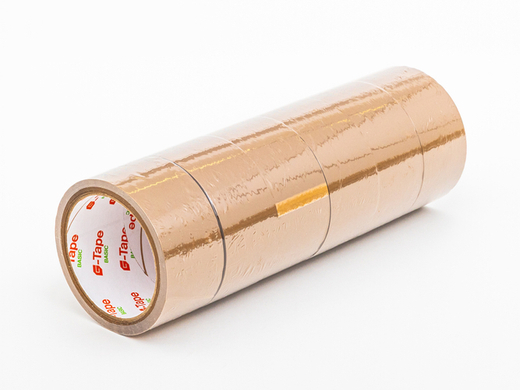 Taśma akrylowa brązowa G-Tape Basic 48mm/60m Komplet 36 szt.