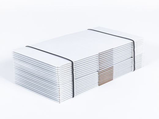 Karton fasonowy 250x200x80mm 3W E 350g/m2 Biały Zestaw palet 26000 szt.