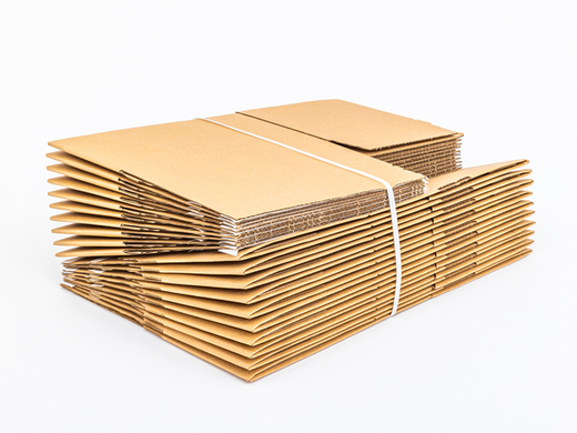 Karton fasonowy z paskiem klejowym i tasiemką zrywającą 300x200x150mm 3W B 320g/m2 Szary Paleta 1560 szt.