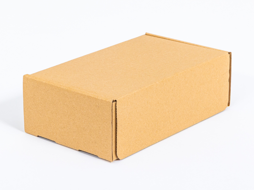 Karton fasonowy z paskiem klejowym i tasiemką zrywającą 250x150x80mm 3W B 320g/m2 Szary Paczka 250 szt.