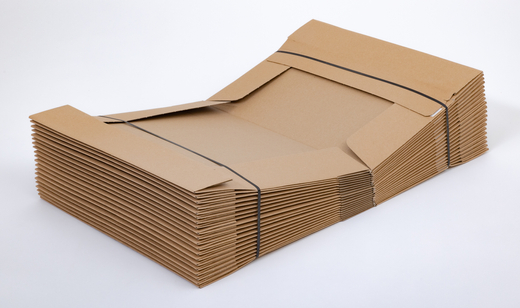 Karton fasonowy z paskiem klejowym i tasiemką zrywającą 400x300x80mm 3W E 340g/m2 Szary Komplet 20 szt.