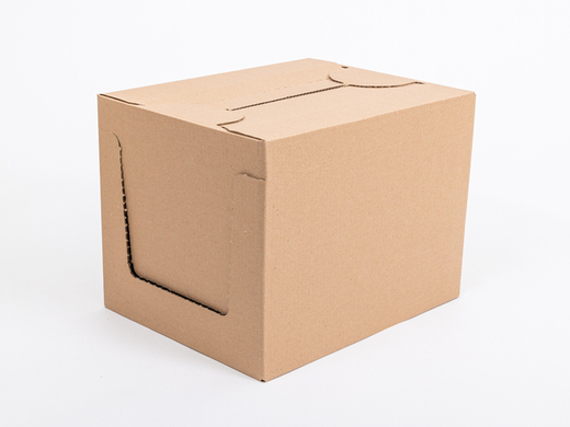 Karton klapowy 375x295x285mm 3W B 320g/m2 Szary Zestaw palet 4320 szt.