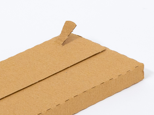 Karton fasonowy z paskiem klejowym i tasiemką zrywającą 200x100x20mm 3W E 310g/m2 Szary Komplet 20 szt.