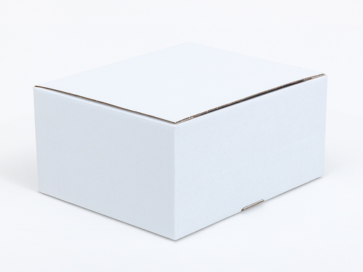 Karton fasonowy z paskiem klejowym i tasiemką zrywającą 300x250x150mm 3W B 440g/m2 Biały-Biały Paleta 960 szt.