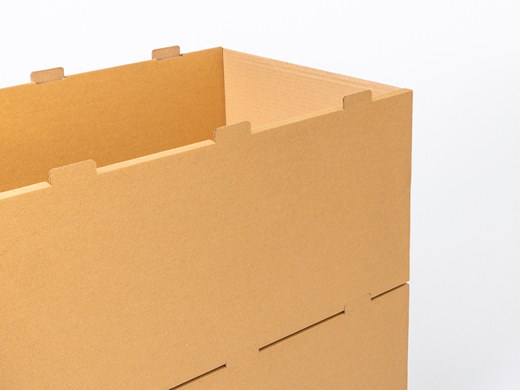 Regał magazynowy z tektury 600x400x290mm 5W EB 580g/m2 Szary FSC Mix Paleta 450 szt.