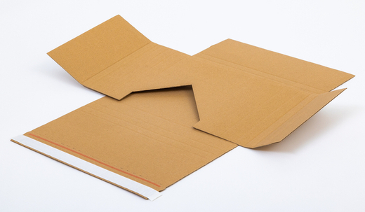 Karton Multimail z paskiem klejowym i tasiemką zrywającą 238x180x70mm 3W B 360g/m2 Szary Zestaw palet 12000 szt.