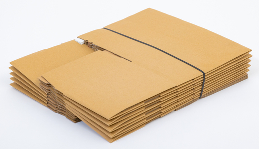 Karton fasonowy z paskiem klejowym i tasiemką zrywającą 250x200x150mm 3W B 320g/m2 Szary Komplet 20 szt.