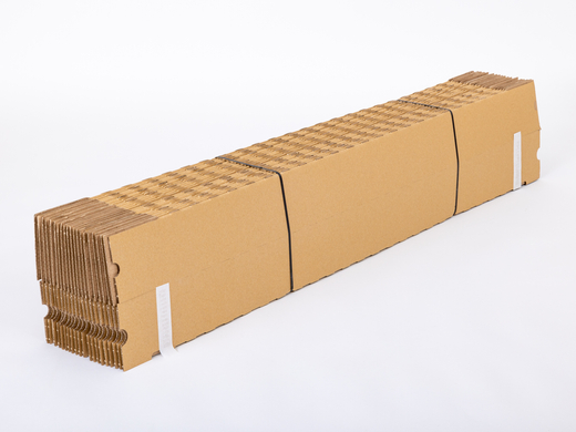 Tuba tekturowa z paskiem klejowym 100x100x900mm 3W B 440g/m2 Szara FSC Mix Paleta 1040 szt.