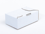 Karton fasonowy z paskiem klejowym i tasiemką zrywającą 200x120x80mm 3W B 490g/m2 Biały-Biały Komplet 20 szt.