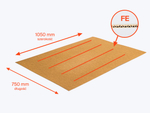 Przekładka tekturowa 750x1050mm 4W FE 450g/m2 Szara Komplet 10 szt.