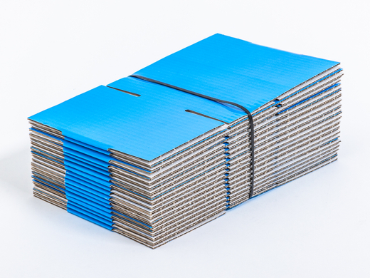 Niebieski karton klapowy 200x120x80mm 3W B 405g/m2 Komplet 20 szt.