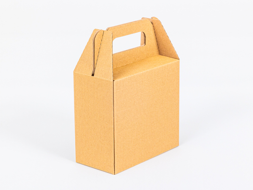 Brązowy podwójny ozdobny karton na 2 duże słoiki 900 ml miód z okienkiem i rączką 190x95x175mm wew. 4W FE 450g/m2 Paczka 200 szt.