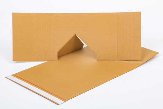 Karton Multimail z paskiem klejowym i tasiemką zrywającą 238x180x70mm 3W B 360g/m2 Szary Paleta 4000 szt.