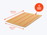 Przekładka tekturowa 1000x1200mm 3W Q 280g/m2 Szara Paleta 1000 szt.