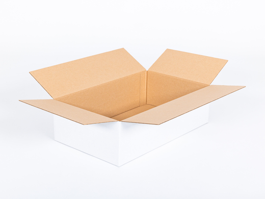 Karton klapowy 500x300x150mm 3W B 360g/m2 Biały Komplet 20 szt.