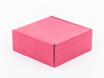 Malinowo-różowy karton fasonowy 200x200x80mm 3W B 390g/m2 Komplet 10 szt.