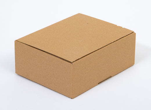 Karton fasonowy z paskiem klejowym i tasiemką zrywającą 250x200x100mm 3W B 380g/m2 Szary Zestaw palet 5760 szt.