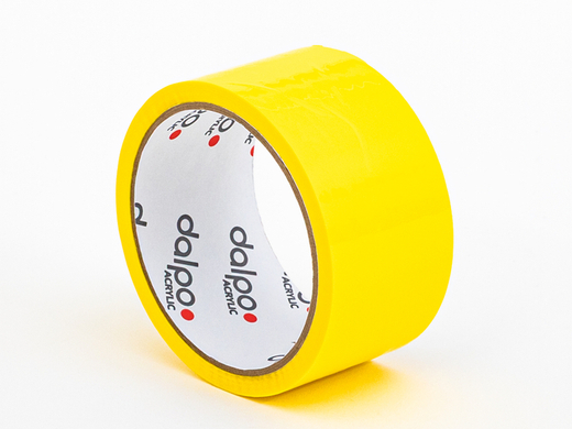 Taśma akrylowa żółta 48mm/50m DALPO Komplet 36 szt.