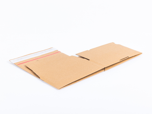 Karton fasonowy z paskiem klejowym i tasiemką zrywającą 200x200x80mm 3W B 320g/m2 Szary Zestaw palet 6480 szt.