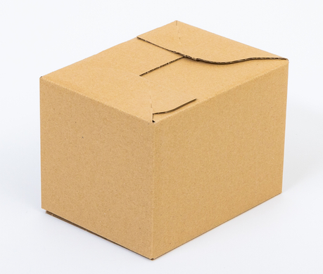 Karton fasonowy z paskiem klejowym i tasiemką zrywającą 200x150x150mm 3W B 380g/m2 Szary Paleta 2610 szt.