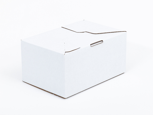 Karton fasonowy z paskiem klejowym i tasiemką zrywającą 300x200x150mm 3W B 360g/m2 Biały Zestaw palet 4320 szt.