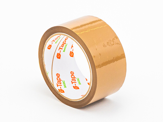 Taśma akrylowa brązowa G-Tape Basic 48mm/60m Komplet 36 szt.