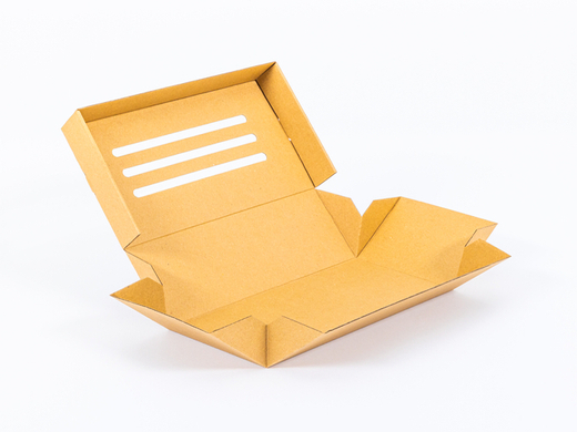 Podwójne opakowanie na burgera i frytki, pudełko XXL na zestaw fast food, karton 300x155x100mm 3W E 380g/m² Szary FSC Mix Komplet 10 szt.