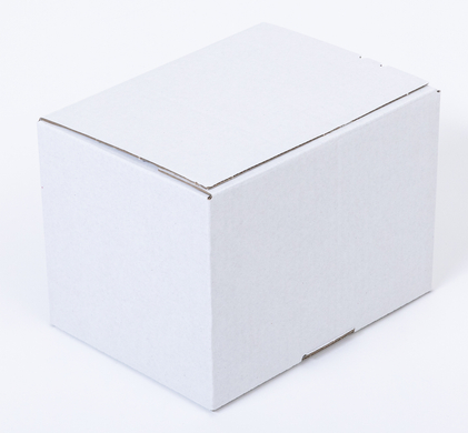 Karton fasonowy z paskiem klejowym i tasiemką zrywającą 200x150x150mm 3W B 380g/m2 Biały-Biały Komplet 20 szt.