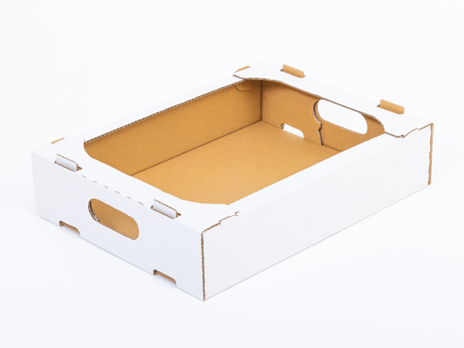 Karton na pączki 400x300x85mm wew. 3W B 360g/m2 Biały Paleta 1500 szt.