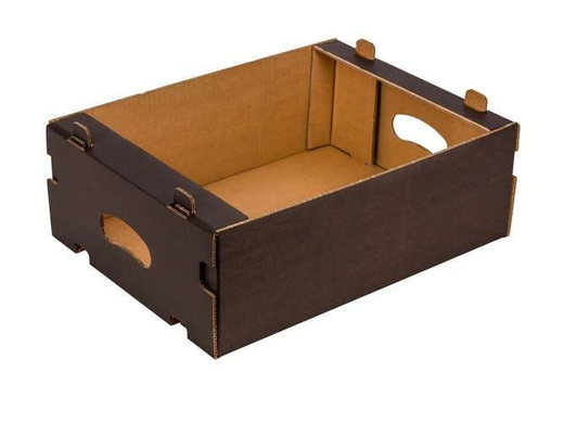 Karton na warzywa i owoce 390x290x130mm 5W EB 780g/m2 Czarny Paleta 900 szt.