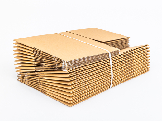 Karton fasonowy z paskiem klejowym i tasiemką zrywającą 300x200x150mm 3W B 320g/m2 Szary Zestaw palet 3960 szt.