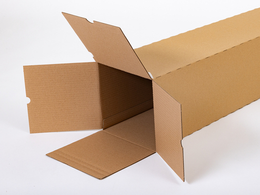 Tuba tekturowa z paskiem klejowym 200x200x800mm 3W B 440g/m2 Szara Zestaw palet 1560 szt.