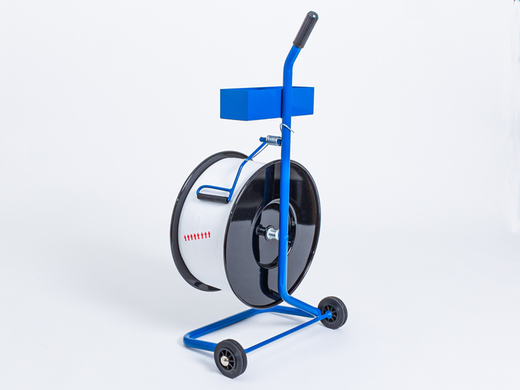 Wózek odwijacz do taśmy spinającej PP i PET niebieski