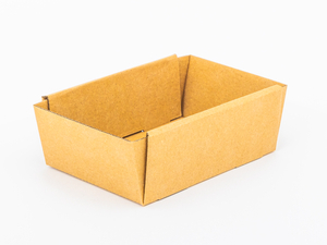 Karton mała łubianka kobiałka tekturowa na owoce i warzywa 0,25kg 140x90x50mm wew. 3W E 380g/m2 Szary Komplet 10 szt.