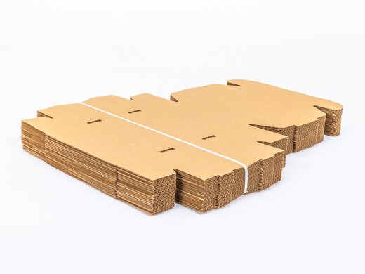 Karton fasonowy 260x250x75mm wew. 3W C 390g/m2 Szary Paczka 100 szt.