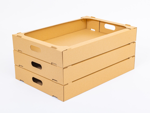 Karton na pączki 600x400x85mm wew. 3W B 360g/m2 Szary Komplet 10 szt.