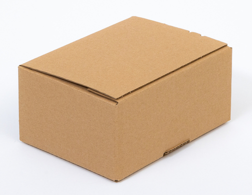 Karton fasonowy z paskiem klejowym i tasiemką zrywającą 200x150x100mm 3W B 380g/m2 Szary Paleta 2600 szt.