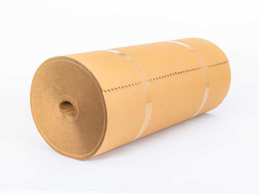 Tektura falista dwuwarstwowa w rolce 1,2m x 100mb 2W B 180g/m2 Zestaw palet 18 szt.