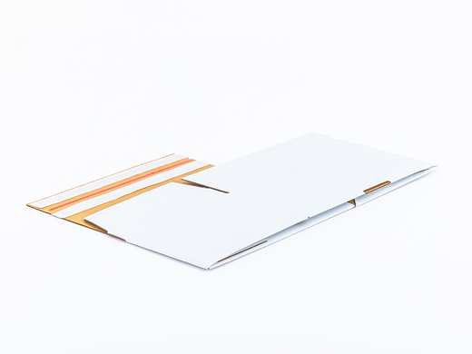 Karton fasonowy z paskiem klejowym i tasiemką zrywającą 300x200x150mm 3W B 360g/m2 Biały Komplet 20 szt.