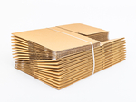 Karton fasonowy z paskiem klejowym i tasiemką zrywającą 300x200x150mm 3W B 380g/m2 Szary Paleta 1840 szt.